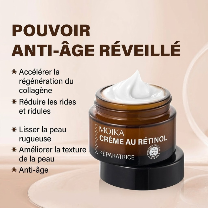 Crème pour le visage au collagène et à l'élastine Organique Anti-âge et anti-rides