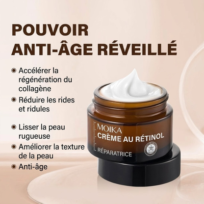 Crème pour le visage au collagène et à l'élastine Organique Anti-âge et anti-rides